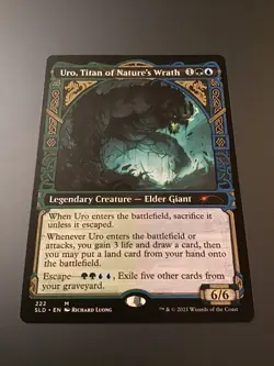 MTG Secret Lair #222 Uro, Titan of Nature's Wrath Showcase NM - Image 1