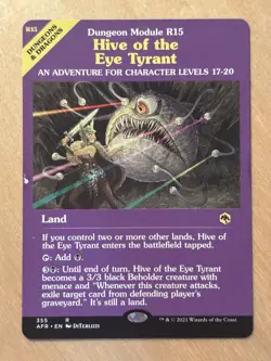 Magic the Gathering MTG Hive of the Eye Tyrant Dungeon Module Forgotten Realms - Image 1
