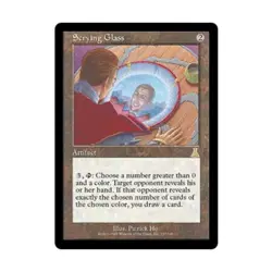 WOTC MtG Urza's Destiny Scrying Glass (R) (Foil) VG+ - Image 1