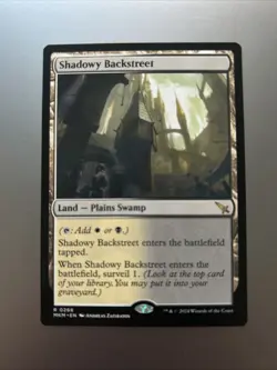 MTG Shadowy Backstreet 268 Regular Rare Murders at Karlov Manor MKM - Image 1