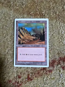1x Mountain (Arabian Nights) Light Play, Anthologies MTG Magic The Gathering - Image 1