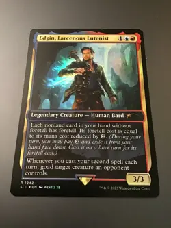 MTG Secret Lair x Dungeons & Dragons #1242 Edgin, Larcenous Lutenist Foil - Image 1