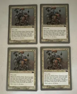 MTG X4 * Knight of the Hokey Pokey X4 NM/M Unplayed Unglued Regular SellbyCyn - Image 1