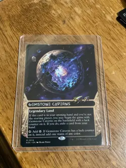 MTG NM Gemstone Caverns (Borderless) Edge of Eternities: Stellar Sights Non Foil - Image 1