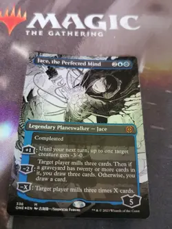 Mtg. Jace, the Perfected Mind. Foil Borderless. Phyrexia: All Will Be One. Nm - Image 1