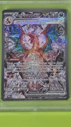 2023 Pokemon OBF EN Charizard EX Special Illustration Rare #223 PSA 9 Mint - Image 3