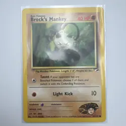 2000 Pokemon Gym Heroes 1st Edition Brock's Mankey #67/132 - Image 1