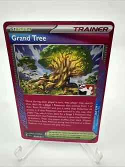 136/142 Grand Tree - Prize Pack Series 6 Pokemon TCG Play Stamped Ace Spec - Image 1