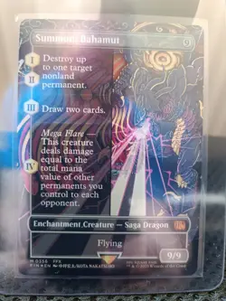 MTG - Final Fantasy - Summon: Bahamut (Borderless Foil) - Image 2