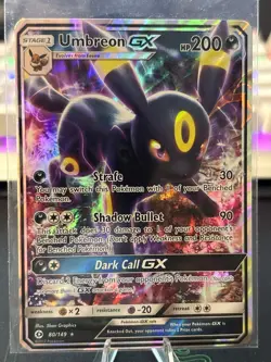 Umbreon gx #80/149 Sun & Moon Base Set NM/Near Mint Pokemon 2017 - Image 1
