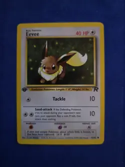 Eevee 55/82 Pokemon Team Rocket 1st Edition Common NM/MINT 2000 WOTC TCG - Image 1