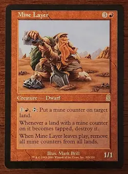 Mine Layer MtG Odyssey LP Magic The Gathering - Image 1