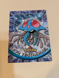 1999 Topps Pokemon TV Animation Edition #73 Tentacruel Blue Logo - Image 1