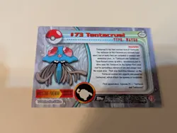 1999 Topps Pokemon TV Animation Edition #73 Tentacruel Blue Logo - Image 2