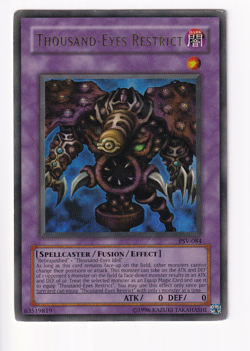 Thousand-Eyes Restrict #PSV-084 YuGiOh 2002 Pharaoh's Servant Ultra Rare HP - Image 1