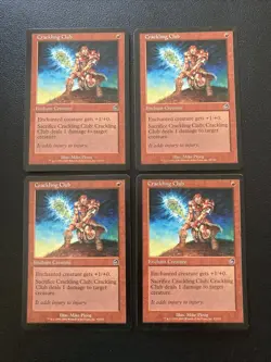 4x Crackling Club Playset 93/143 | Torment | MTG Magic Cards - Image 1