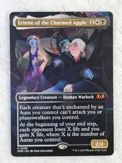 MTG Eriette of the Charmed Apple (Borderless) #299 - Wilds of Eldraine Mythic NM - Image 2