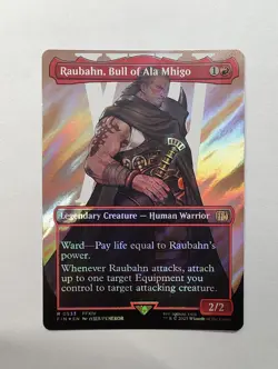 Raubahn, Bull of Ala Mhigo - (Borderless) (Surge Foil) MtG Final Fantasy R 533 - Image 1
