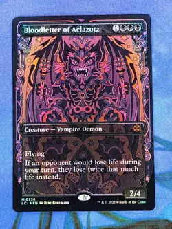 1x FOIL SHOWCASE Bloodletter of Aclazotz, NM, LCI, Magic: the Gathering, MtG - Image 1