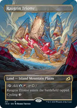 [1x] Raugrin Triome - Showcase Slight Play, English Ikoria: Extras MTG Magic - Image 1