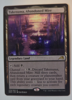 {1x} ~ Takenuma, Abandoned Mire ~ NM MTG EDH Kamigawa Neon Dynasty *Startropic* - Image 1