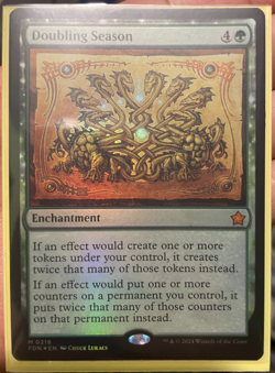 Doubling Season Foil NM MTG Magic the Gathering Foundations Special Guest - Image 1