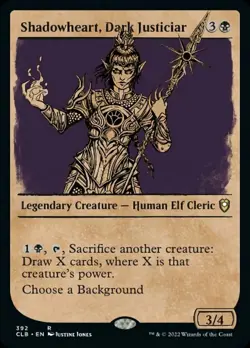 x1 Shadowheart, Dark Justiciar - Showcase R MTG Commander Legends: Battle for Ba - Image 1