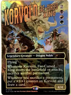 MTG Korvold Fae-cursed King RAINBOW FOIL Secret Lair Drop 1625 NM - Image 1