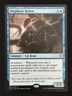 1x MTG Displacer Kitten - Commander Legends: Battle for Baldur's Gate (CLB) #63 - Image 1