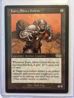 MTG Magic the Gathering Card LP - Karn Silver Golem Urza’s Saga - Image 1