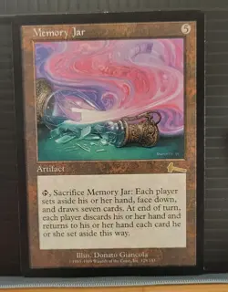 mtg MEMORY JAR NM Urza's Legacy 129/143 Reserve List-Argo- - Image 1