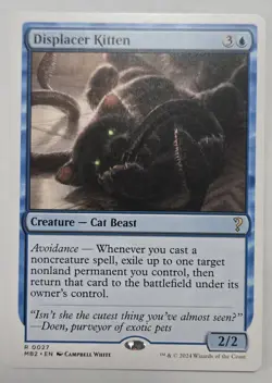 Displacer Kitten (White Border) Mystery Booster 2 Regular - Image 1