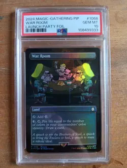 MTG PSA 10 💎 Fallout War Room Foil Promo #1068 Launch Party #1068 GEM MINT - Image 1