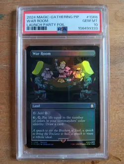 MTG PSA 10 💎 Fallout War Room Foil Promo #1068 Launch Party #1068 GEM MINT - Image 4