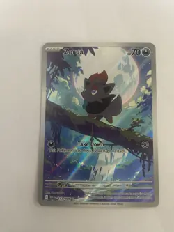 Zorua 142/086 - Illustration Rare White Flare Pokemon Card TCG Pack Fresh NM/M! - Image 1