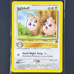 Igglybuff Black Star Promo 36 Pokemon Card WOTC Vintage Neo 1995-2001 Baby Cute - Image 1