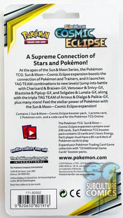 Pokemon TCG Cosmic Eclipse Factory Sealed Booster Pack Checklane Blister Pack - Image 2