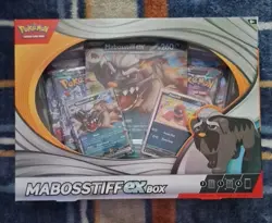 Pokemon TCG Mabosstiff EX Box Factory Sealed 4 Packs - Image 1