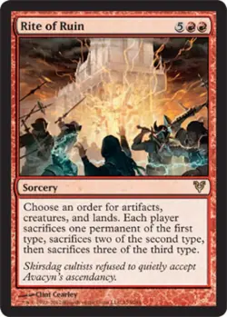 Rite of Ruin - Medium Play MTG Avacyn Restored - Image 1