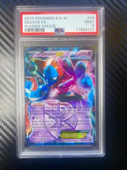 Deoxys EX (Team Plasma) 53/116 Plasma Freeze Holo Pokemon 2013 PSA 9 - Image 1