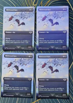 [X4] Mirkwood Bats Playset [BORDERLESS] MTG x The Lord of the Rings [NM] - Image 1