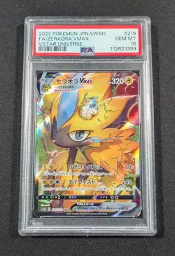 Pokemon Card Japanese Holo Zeraora VMAX 219/172 PSA 10 GEM MINT VSTAR Universe - Image 1