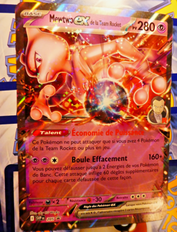 Pokemon Francais Card Holo Carte Promo JUMBO MEWTWO EX SVP 205 FR 2025 - Image 1