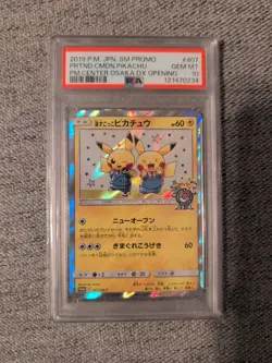 2019 Pokemon Promo Pikachu Gem Mint PSA 10 Graded Card - Image 1