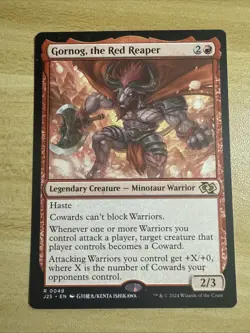 1x Gornog, the Red Reaper, Anime Art, Jumpstart 2025 Foundations, MTG NM - Image 1