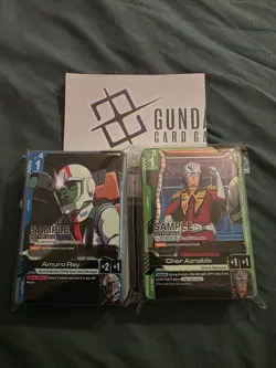 Gundam Card Game TCG English Amuro and Char Demo Decks Near Mint - Image 1