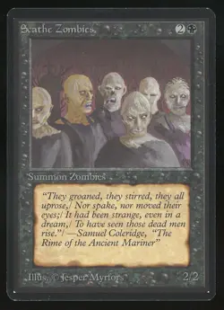 1993 MTG Magic the Gathering Beta Scathe Zombies NM Raw Gaming Card TCG - Image 1