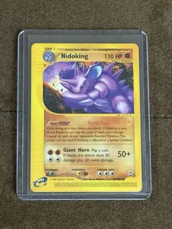 Nidoking 24/147 Aquapolis E-Reader Rare Pokemon Card LP - Image 1