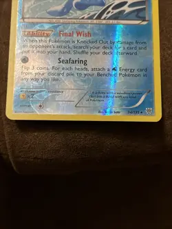 Manaphy Holo Rare 34/135 Plasma Storm Pokemon Card - Image 2