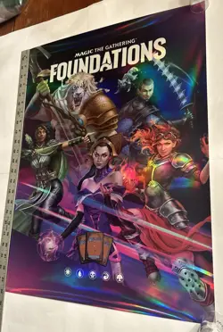 New MTG Foundations Foil Poster Store Promo 2024 FDN Magic The Gathering TCG - Image 1